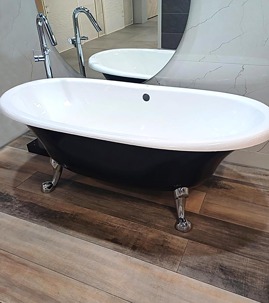 Instalación de bañera vista sin empotrar. Paseo de la Florida Madrid.